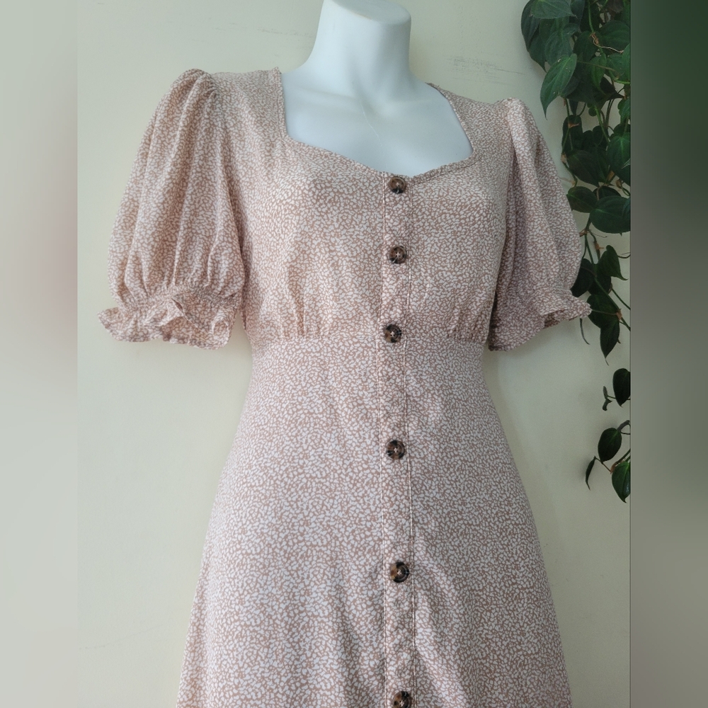 Sienna Sky Vintage style Puff Sleeve Dress Sz.S - Picture 10 of 14
